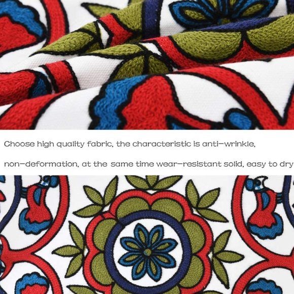 NEW Floral Bohemian Throw Pillow Cover 18"x18" - Picture 3 of 6